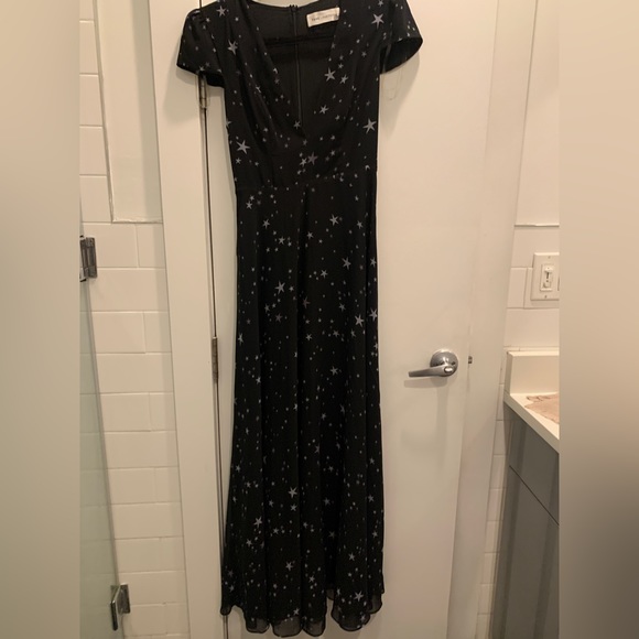 Fame and Partners gown - US 4, black; star pattern - Picture 1 of 4